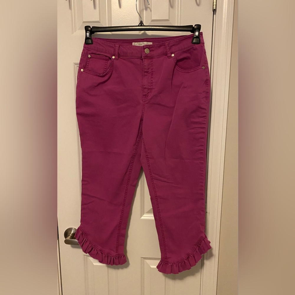 Women's Pink/Purple Jeans Cato Brand Size 12